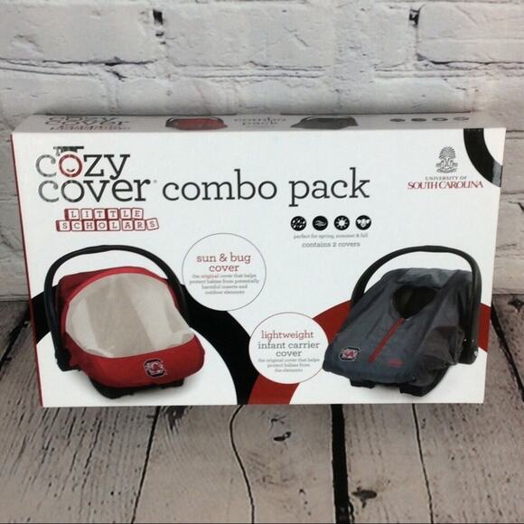 NCAA University Of South Carolina Gamecocks “Baby Shower Gift Set” 4 Piece Set - Picture 10 of 12